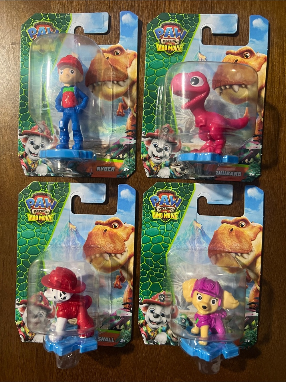 Paw Patrol Dino Movie Figures -  Set of 4